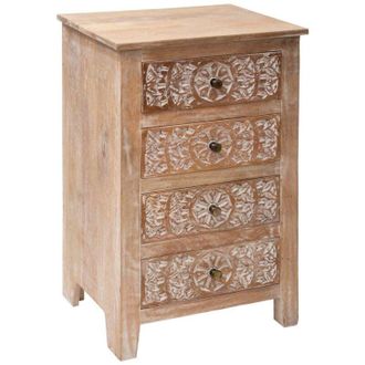 Atmosphera Chiffoniera shirel in mango 4 cassetti Atmosphera cr&eacute;ateur dint&eacute;rieur