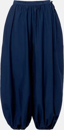 Polo Ralph Lauren Belted cotton and silk balloon pants