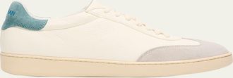 Stuart Weitzman Mens Banner Leather T-Toe Low-Top Sneakers