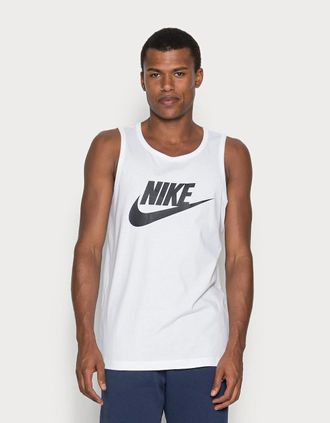 Nike Mens Nike Mens Swoosh Big Logo Vest/Tank Top White - Size: 42