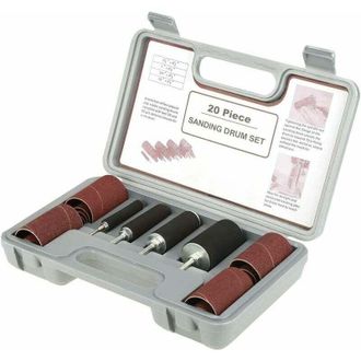 OEM Herramienta Lijadora De Tambor - Kit De Lijado De 20 Piezas Con Estuche Para Taladro De Columna