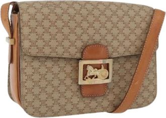 Celine Pre-owned Cross Body Bags, female, Beige, Size: ONE SIZE Pre-owned Vintage Cross Body Bag