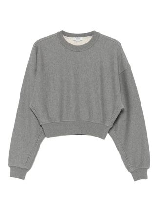 A Gold E cropped sweatshirt - Grey
