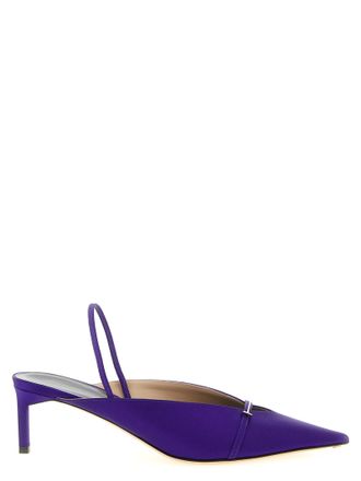 Tom Ford Purple Viscose Mid Heel Womens Pumps