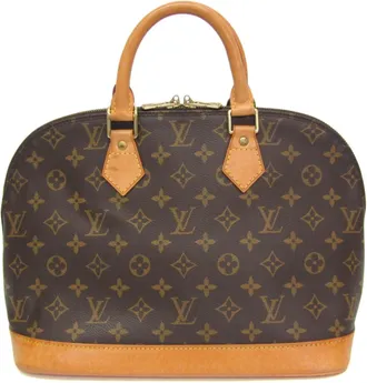 Louis Vuitton Alma Monogram Brown Canvas Handbag (Pre-Owned)
