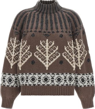 Brunello Cucinelli Brown Cashmere Womens Cardigan