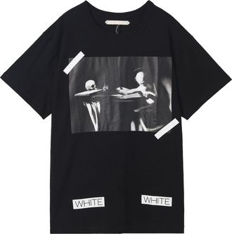 Off-white Caravaggio T-Shirt Black White AU1001-03-05