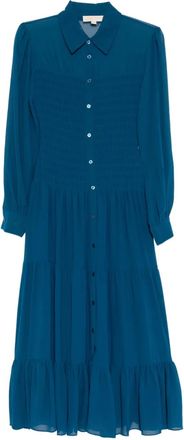 Michael Kors Chemisier con punto smock - Blu