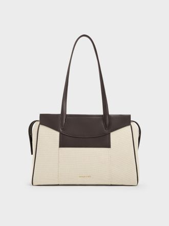Charles & Keith Roan Canvas Tote Bag