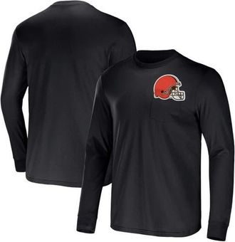NFL Mens NFL x Darius Rucker Collection by Fanatics Brown Cleveland Browns Team Long Sleeve Pocket T-Shirt at Nordstrom, Size Medium