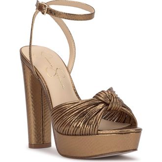 Jessica Simpson Immie Platform Sandal in Bronze at Nordstrom Rack, Size 5.5