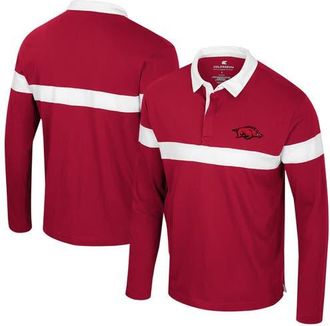 Colosseum Mens Colosseum Cardinal Arkansas Razorbacks Too Cool For School Long Sleeve Polo at Nordstrom, Size Xxx-Large