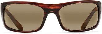 Maui Jim Peahi 65mm Polarized Sport Sunglasses in Brown at Nordstrom