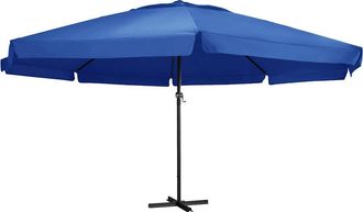 vidaXL Vidaxl - Sombrilla De Jard&iacute;n Con Palo De Aluminio Azul Azure 600 Cm