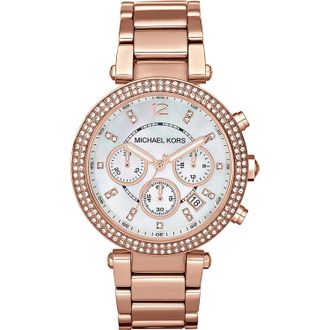 Michael Kors Womens Horloge MK5491 Bronze - Rose Gold Stainless Steel (archived) - One Size