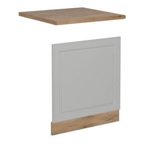 Vicco Frontal Para Lavavajillas R-line, Blanco Casa De Campo, 60 Cm, Et Roble, Vicco