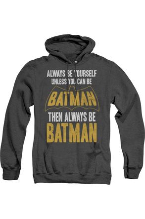 Gildan Batman Be Batman Adult Heather Hoodie / Hooded Sweatshirt