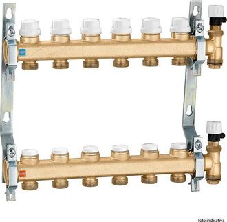 Caleffi Collettori Con Valvole Di Intercettazione E Di Preregolazione 7 Derivazioni Caleffi 6626g5 1 - 7