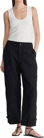 Apiece Apart Juna Cargo Pant In Black