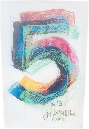 Chanel White N&ordm; 5 Cashmere Stole