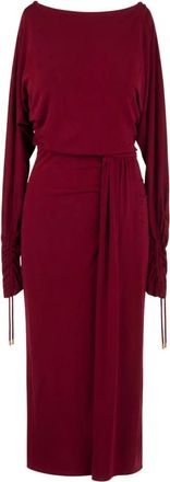 Max Mara Midi Jurken - Dames - Casual kleedjes - Rood - L - Kleedjes