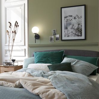 La Redoute Interieurs Wandlamp in metaal en opaline glas, Atea