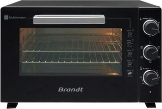 Brandt Fc469mub - Mini-horno 46 Litros - 1800w - Multifunciones - Termostato Ajustable A 230&deg;c - Temporizador 120min - Aluminio - Negro