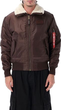 Alpha Industries B-15 III Teddy-Lined Nylon Bomber Jacket
