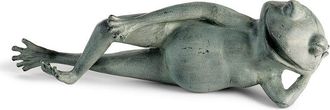 Frontgate Cheeky Frog Statues - Lounging Frog Side - Frontgate