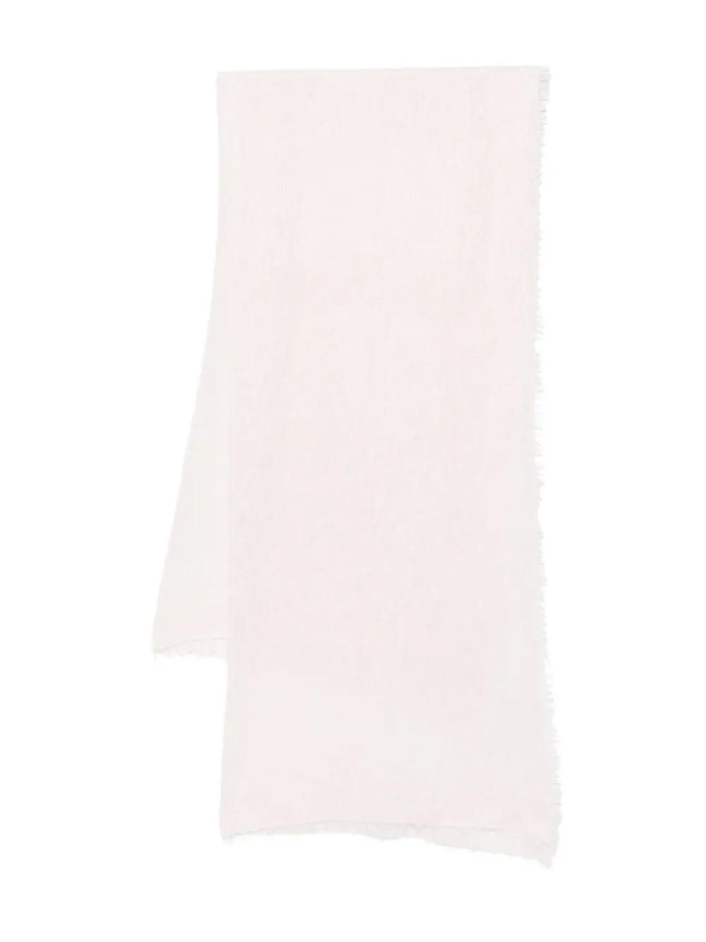 Écharpe Oversize En Cachemire Mélangé - Rose Pastel/écru - 70x200 Cm Réversible - Neuf Avec étiquettes