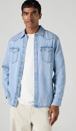 Levi's Classic Western Denim Shirt - Men - S - Light Wash / Debbie Lightwash