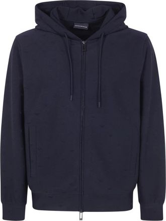 Emporio Armani Zip-throughs - Heren - Vesten met rits - Blauw - M - Hoodies & sweatvesten