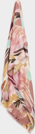 Fraas Womens Lightweight abstract flower scarf