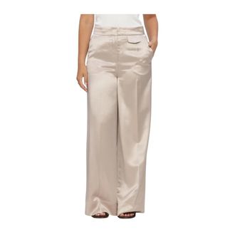 Kudibal Copenhagen Broeken, Dames, Beige, M, Danja Wijde Broek
