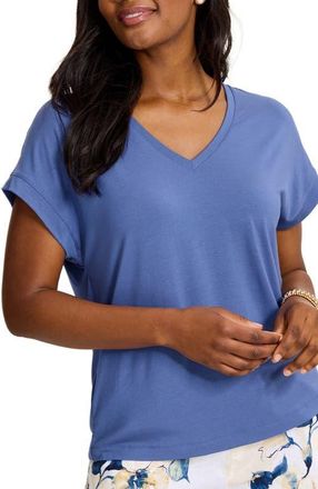 Tommy Bahama Kauai V-Neck T-Shirt in Sanibel Blue at Nordstrom, Size Small