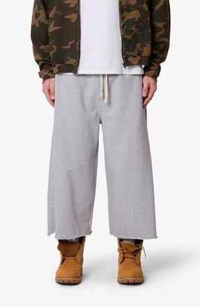 mnml Baggy Terry Long Sweat Shorts in Heather Grey at Nordstrom, Size Xx-Large