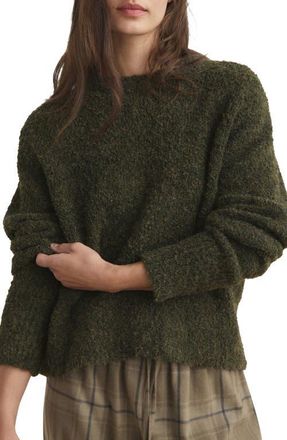 Mango Boucl&eacute; Sweater in Green at Nordstrom, Size Small