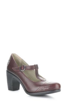 FLY London Kiai Mary Jane Pump in Merlot at Nordstrom Rack, Size 10-10.5Us / 41Eu