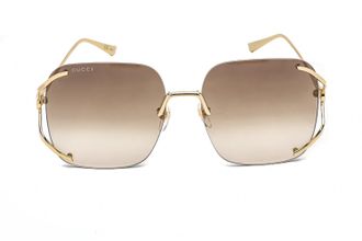 Gucci GG0646S002 Gold Metal Frame Sunglasses - Gold