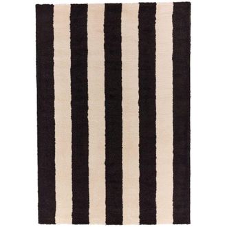 Sweeek Indoor rug black and white stripes 160x230cm - Pablo