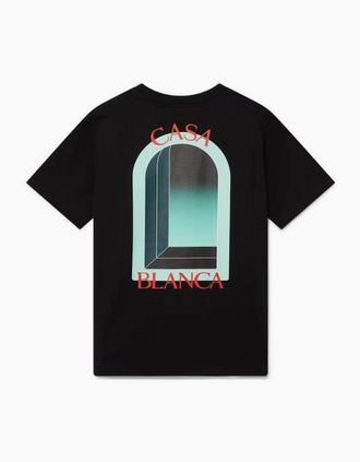 Casablanca Mens Casablanca LArche Mirror T Shirt Black - Size: 36