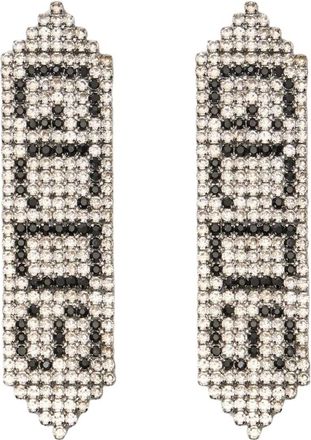 GCDS Bling Logo Oorbellen - Dames - Oorbellen - Grijs - ONE Size - Accessoires