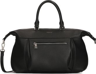 Kazar Grote leren handtas met handvatten - Dames - Handtassen - Zwart - ONE Size - Leer - Tassen
