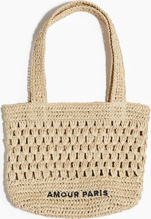 H&M Tote Bag aus Stroh - Beige