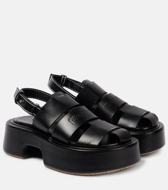 J.W.Anderson Fisherman leather platform sandals