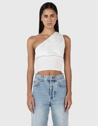 Ownley Sammy Asymmetric Top In White
