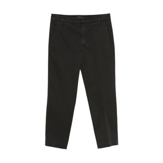 Dondup Dames, Broeken, Zwart, Maat: W32