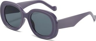 Generic Large Frame Mens Vacation Sunglasses Outdoor Commuter Womens Sports Sun Glasses(Purple)