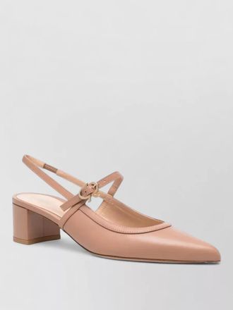 Gianvito Rossi leather low heel sandals