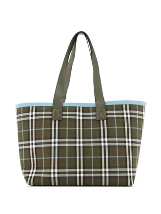 Burberry London Check Canvas Medium tote bag - Blu